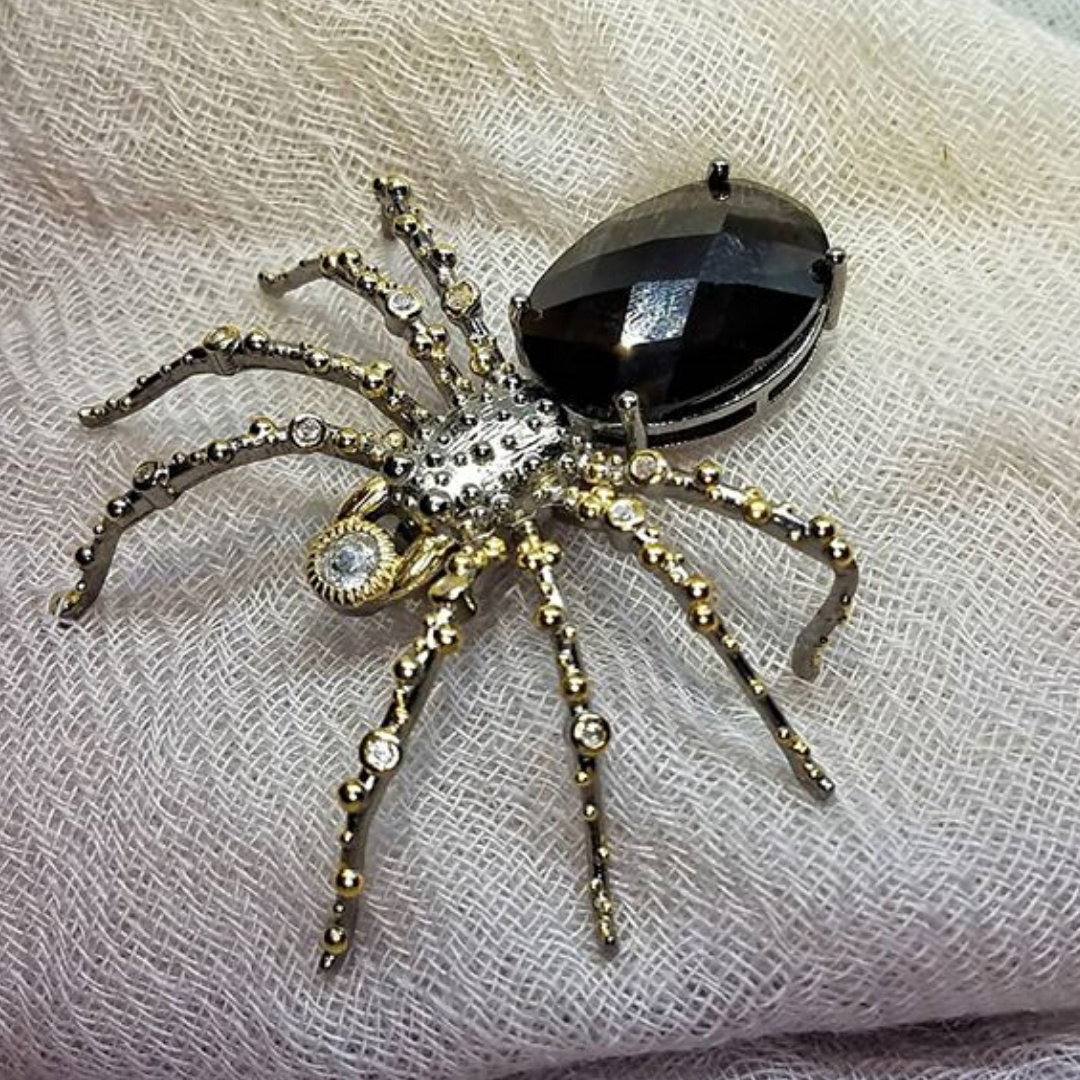 Large 2025 spider brooch