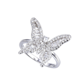 Baguette Butterfly Ring