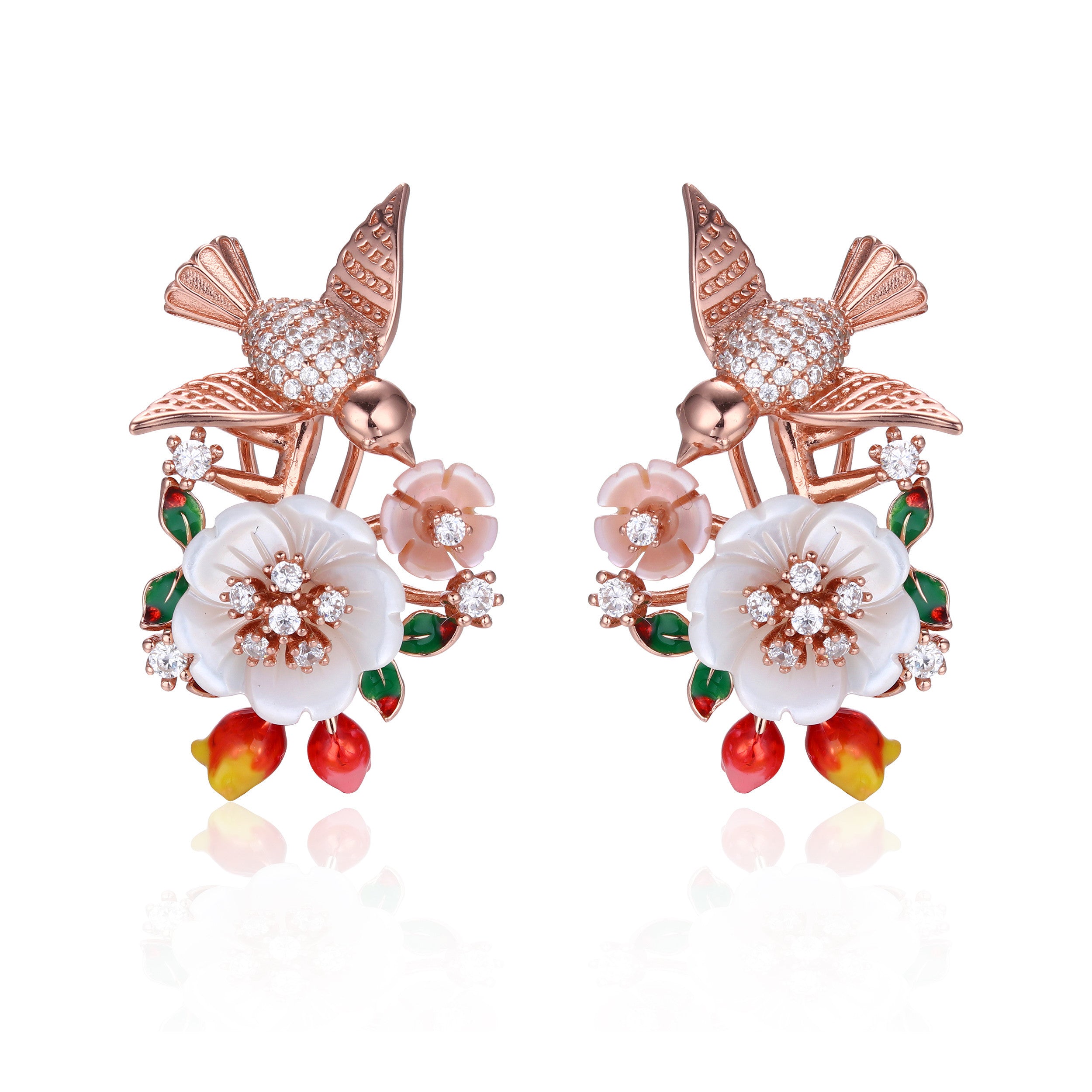 Bird Floral Earring - penelope-it.com