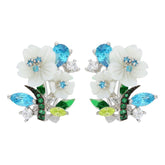 White Snow Flower Earring - penelope-it.com