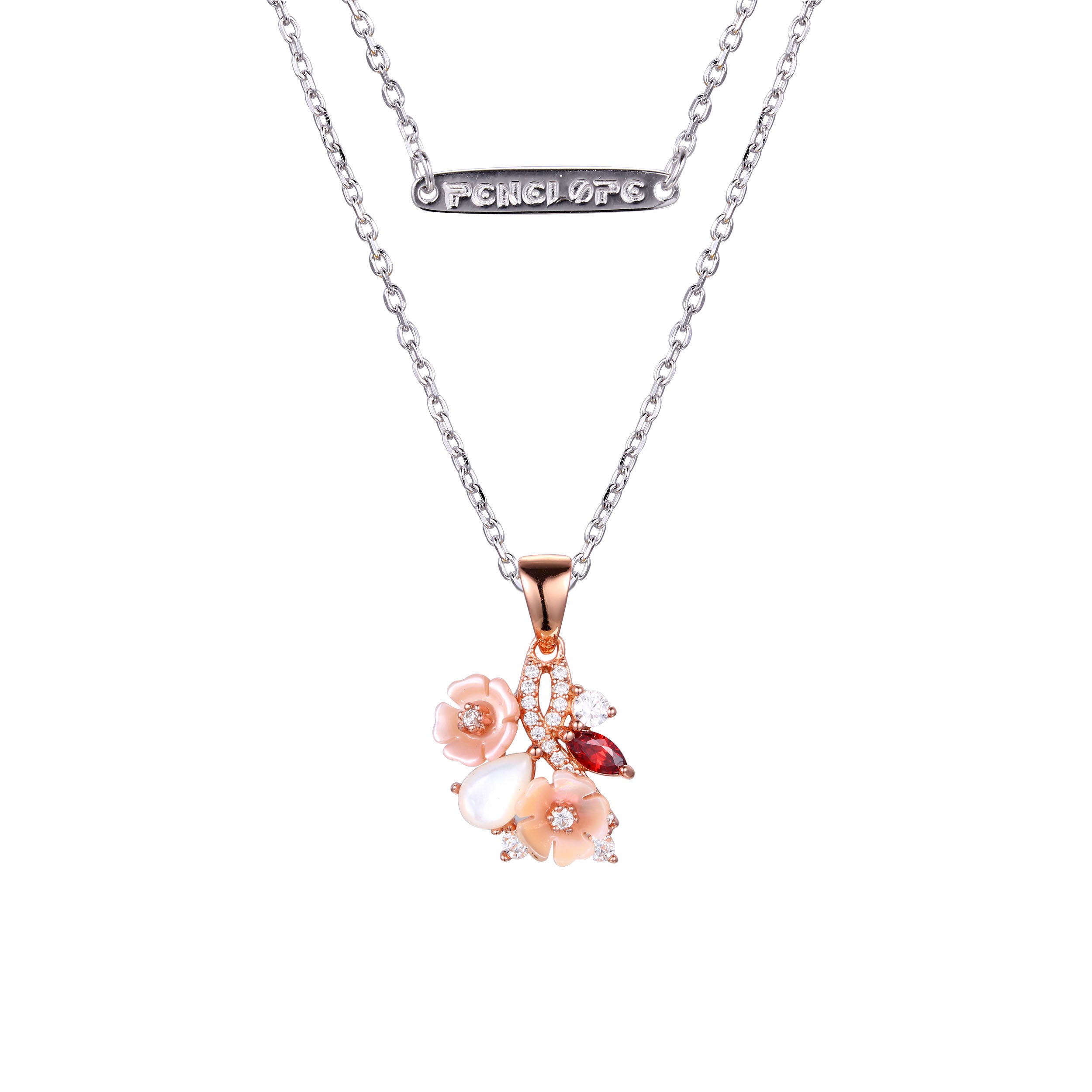 Rose Gold Flower Necklaces - penelope-it.com