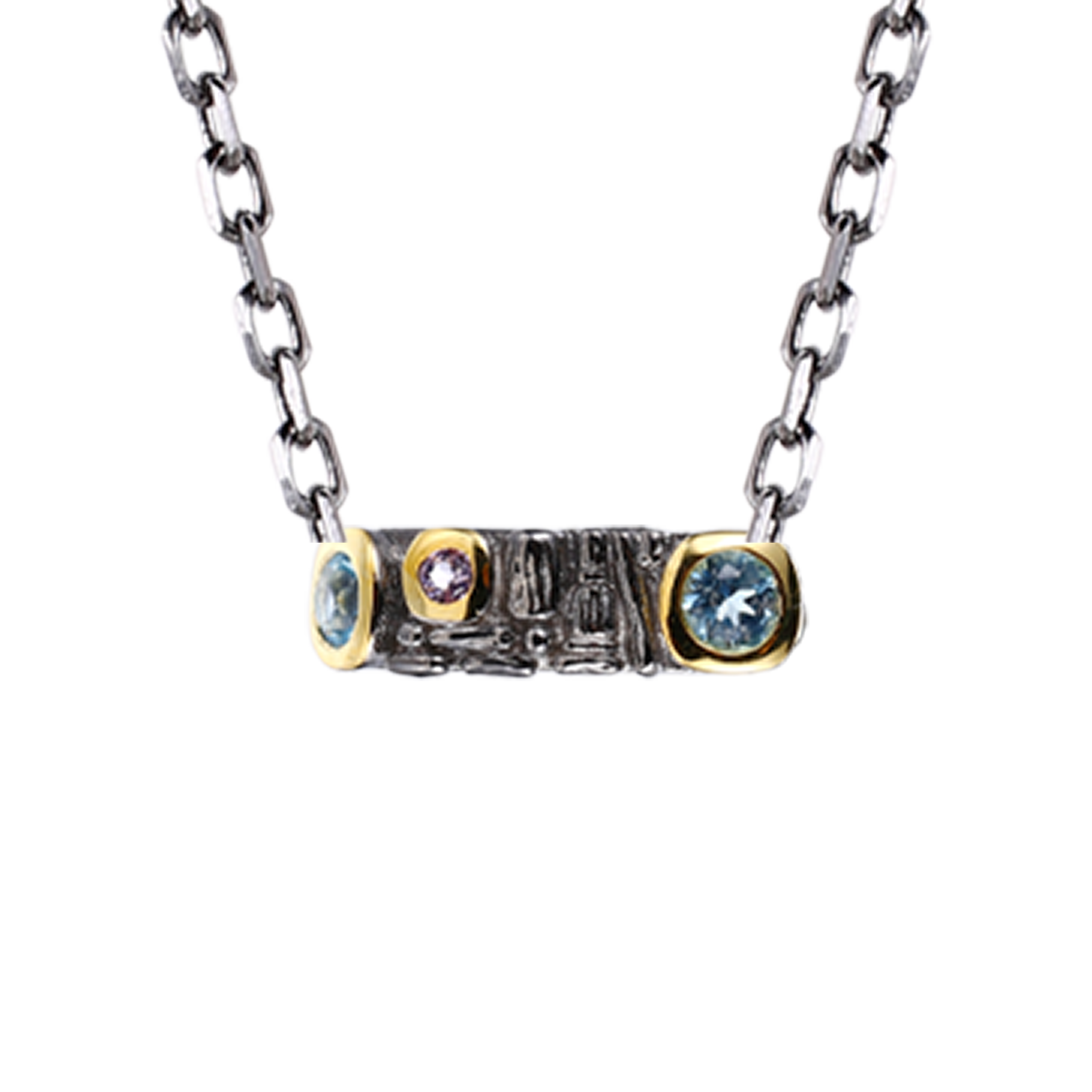 Blue Topaz Gemstones Necklace - penelope-it.com