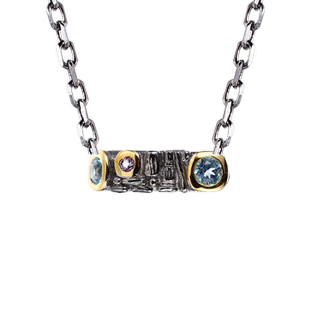 Blue Topaz Gemstones Necklace - penelope-it.com