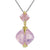 Silver Bright Pink Necklace - penelope-it.com