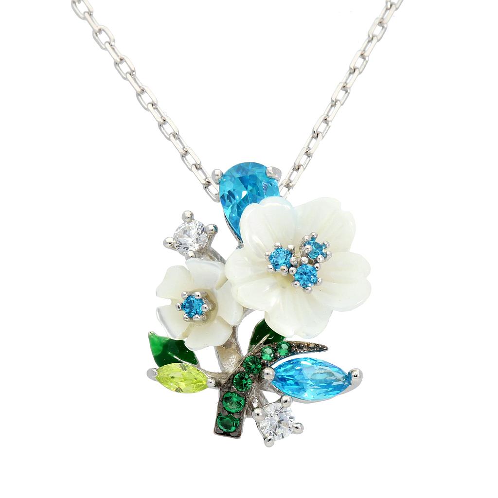 White Snow Flower Necklaces - penelope-it.com