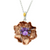 Amethyst Flower Necklace - penelope-it.com