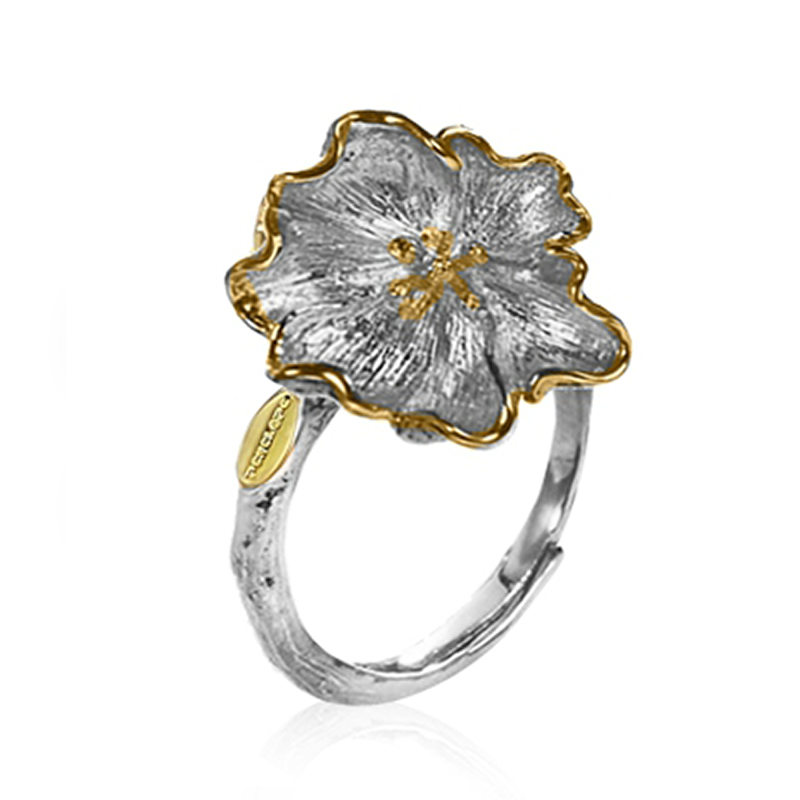 Flower Ring Silver - penelope-it.com
