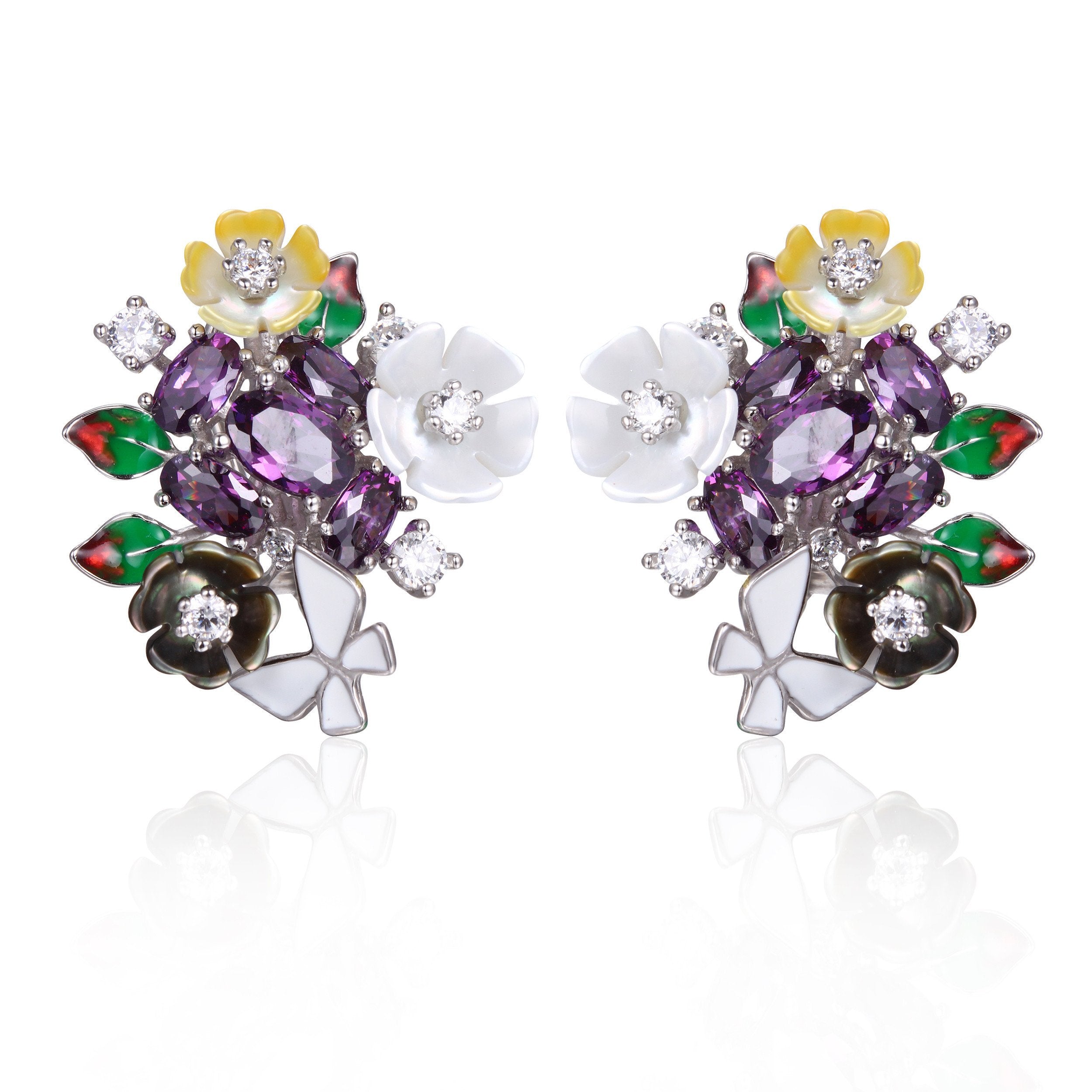Purple Stone Earrings - penelope-it.com