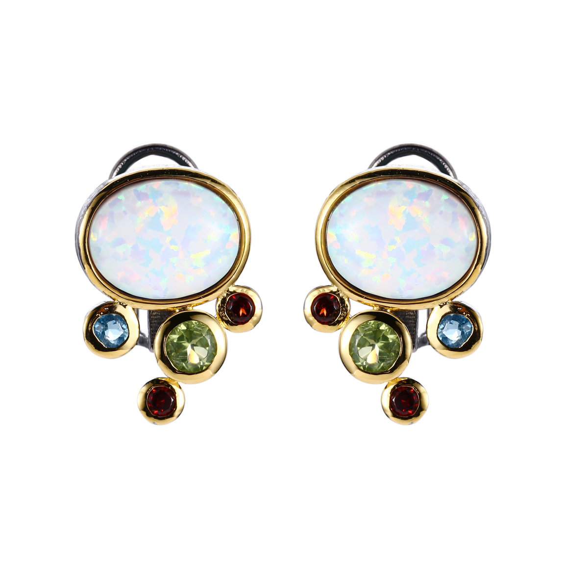 Gemstones Silver Earrings - penelope-it.com