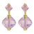 Silver Bright Pink Earrings - penelope-it.com